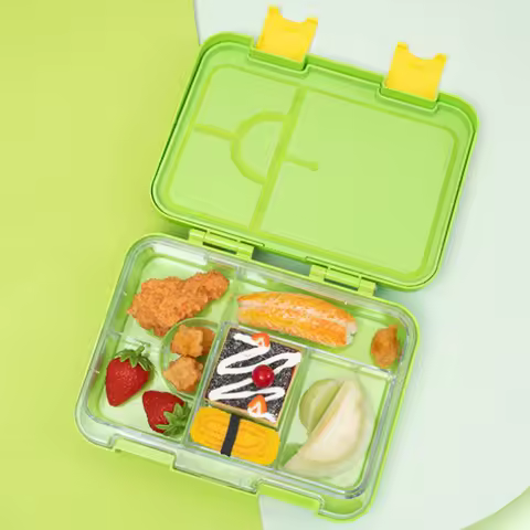 Cartoon Bento Box Multi Grid Portable Food Storage Box Student Lunch Fast Food Lunch Box