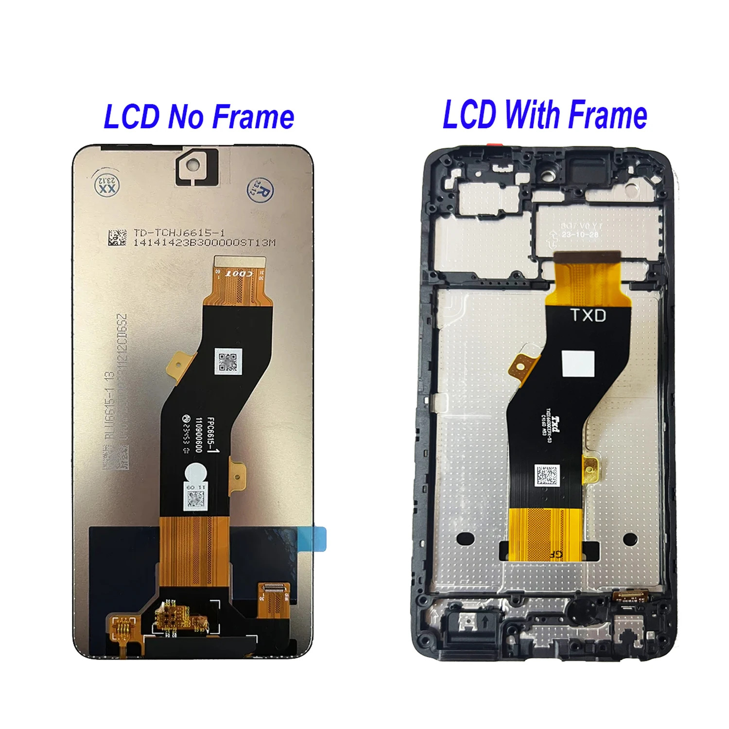 For Tecno Spark Go 2024 BG6 LCD Display Touch Screen Digitizer Assembly