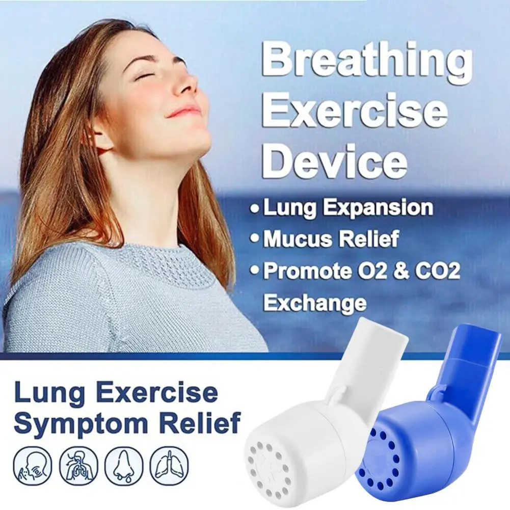 Exercise Device Portable Lung Exerciser Device for Mucus Removal Expansion Compact Size Reusable Tool for Mucus Effective Lung