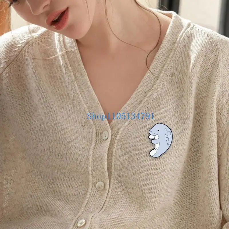 98 كجم سحر مخلوق البحر بروش دبابيس الإبداعية البحر دبوس متعة مخلوق البحر بروش سبيكة الملمس مثالية لإضافة سحر #4