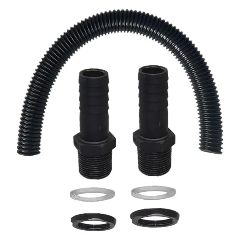 [B17B!】 Rain Water Butt Connector Kit With 25Mm Pipe And Fittings To Link Two Barrels, 3/4 Inch Thread Compatible Extension Set