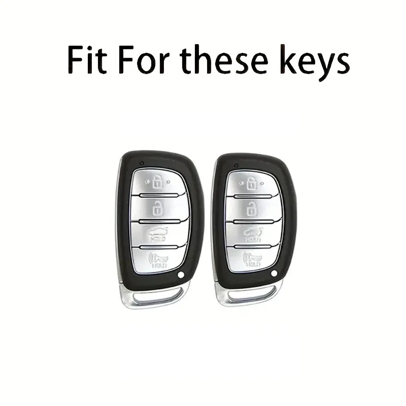 Schwarz Krieger Stil TPU Auto Schlüssel Fall Abdeckung Fob Schlüsselbund Für Hyundai Tucson Santa Fe Rena Sonata Elantra Creta Ix35 Ix45 I10 I30 – Detail 1