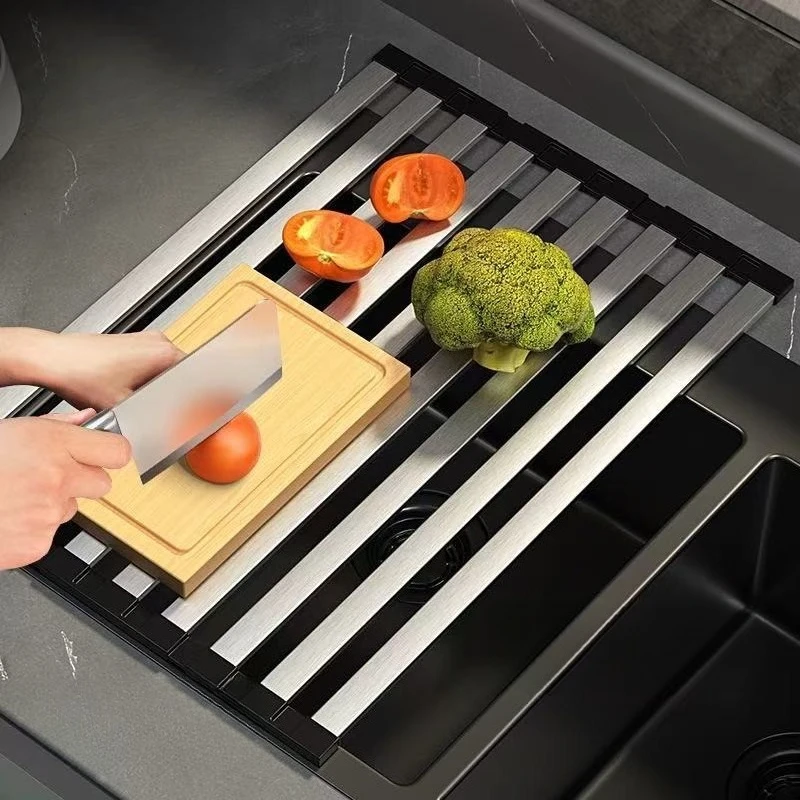 Foldable Dish Drying Rack  Multifunctional Kitchen Storage Organizer for Plates Bowls Cups and Chopsticks view 2