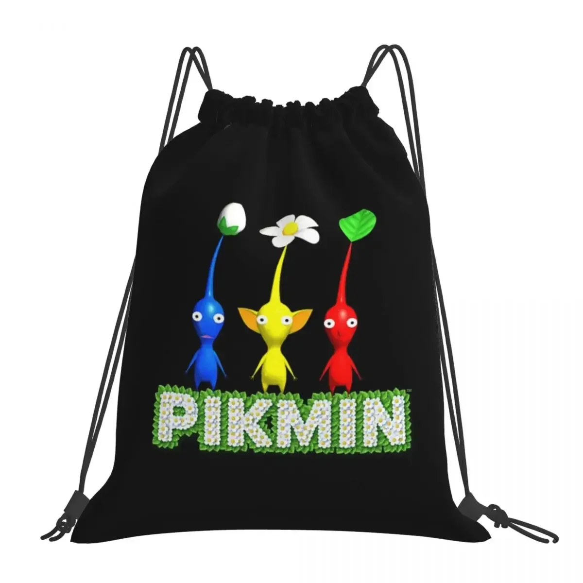 

Рюкзаки Pikmin, многофункциональные портативные сумки на шнурке, спортивная сумка с карманами на шнурке, сумка для книг для путешествий, студентов