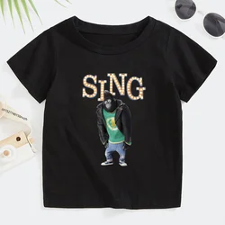 Singen Filme T-Shirts singen Kinder Party Shirt Gorilla kurze Ärmel Kinder Sommer Jungen Mädchen Kinder Jungen T-Shirt