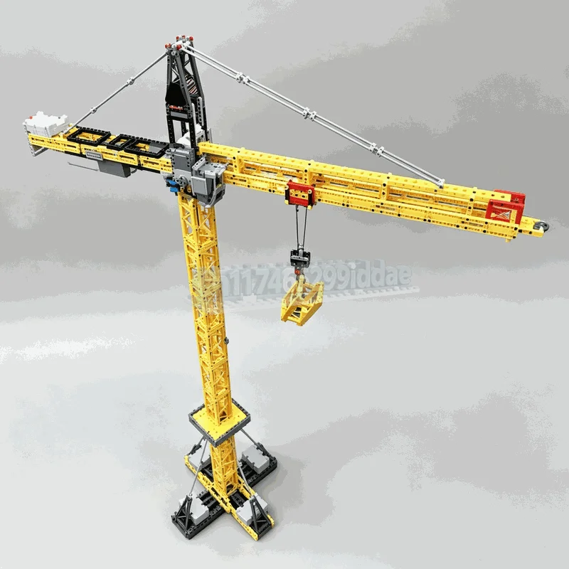 1510PCS Tower Crane MOC Model Custom Building Blocks Architecture DIY Creative Assembly Puzzle Educational Construction Toy Gift