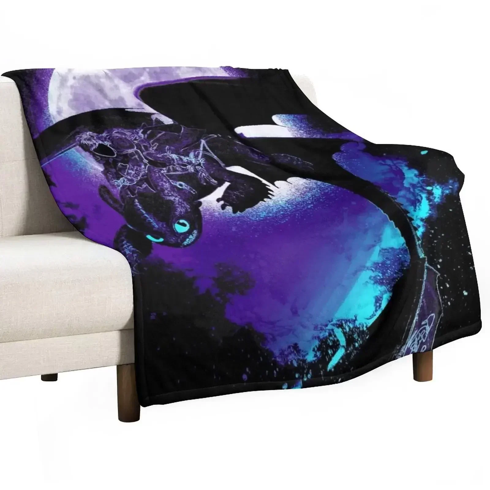 Soul of the Nightfury Throw Blanket Beautifuls Comforter Blankets