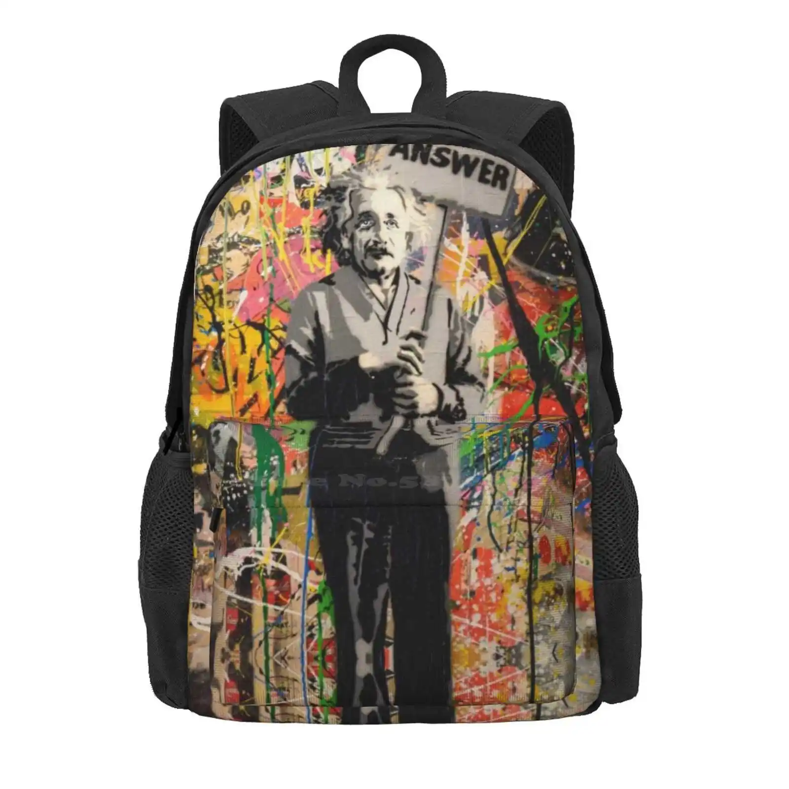 Banksy Love Is The Answer Hot Sale Schoolbag Backpack Fashion Bags Original Banksy Urban Art Stencil Art Banksy Artwork Banksy