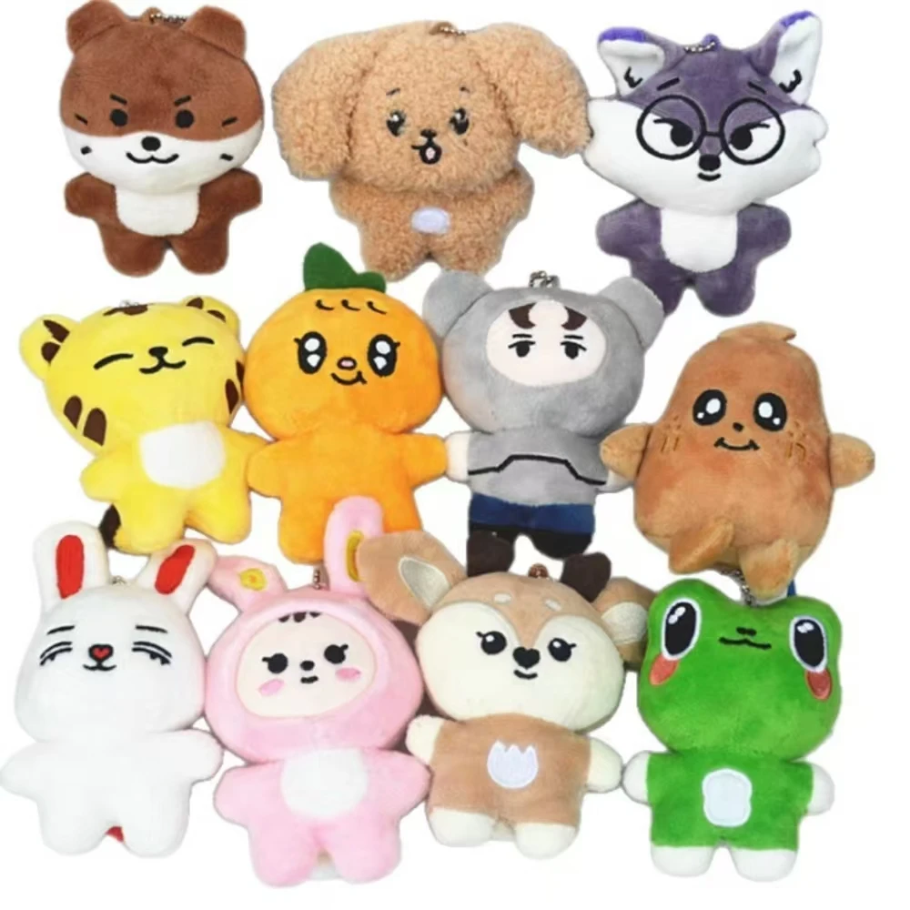 Kpop Miniteen 10 cm cartoon pluche pop sleutelhanger mooie rugzak hangende WONWOO fans geschenken collectie