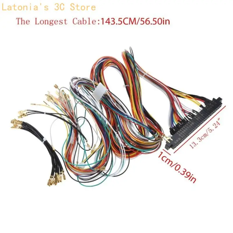 Jamma-Kabelbaum, 28-poliger Jamma-Loom-Joystick-Knopf-Anschluss für Arcade X3UB – Detail 6