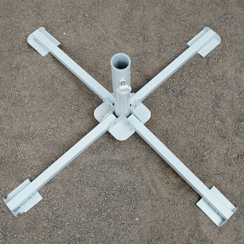 Sun umbrella four-legged foldable tripod stand beach umbrella base