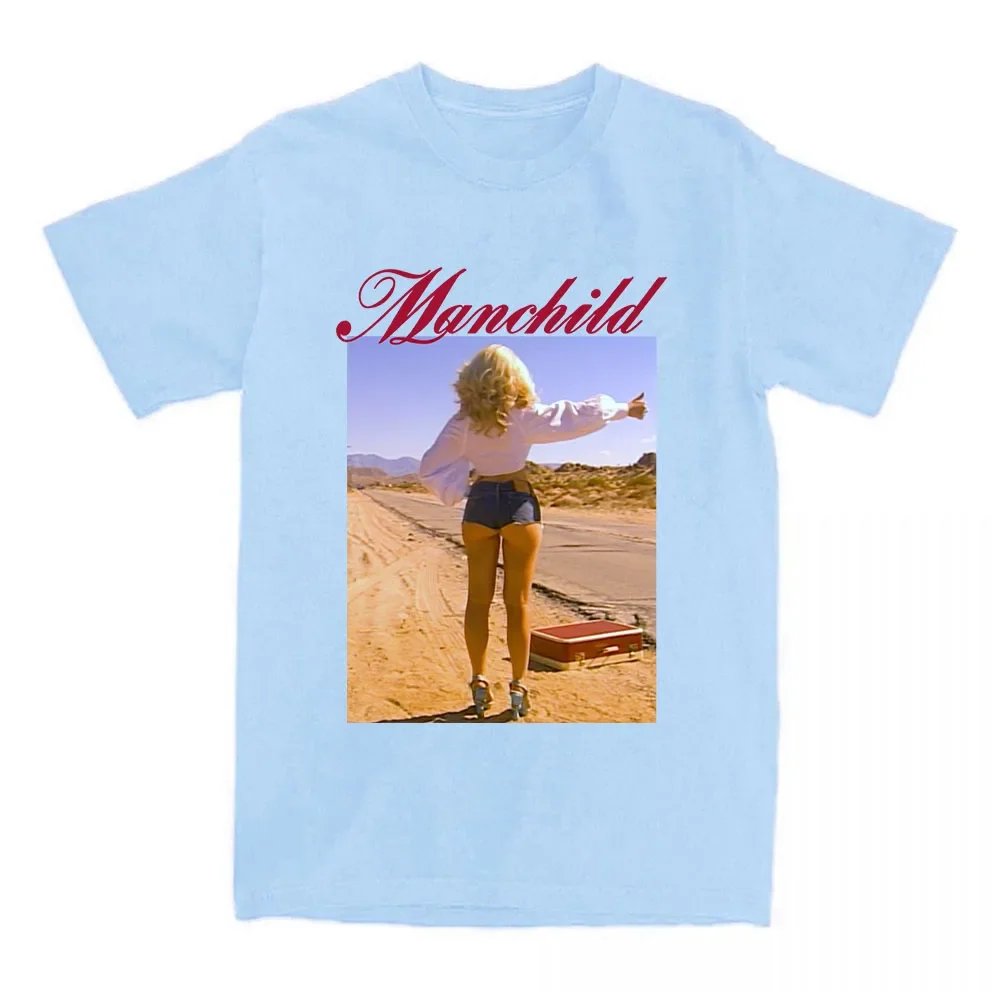 Frauen Männer T Shirt Manchild Foto Druck T-shirt Sabrina Carpenter Sänger Grafik T-shirts Baumwolle Sommer Oansatz Mode Weibliche Tees