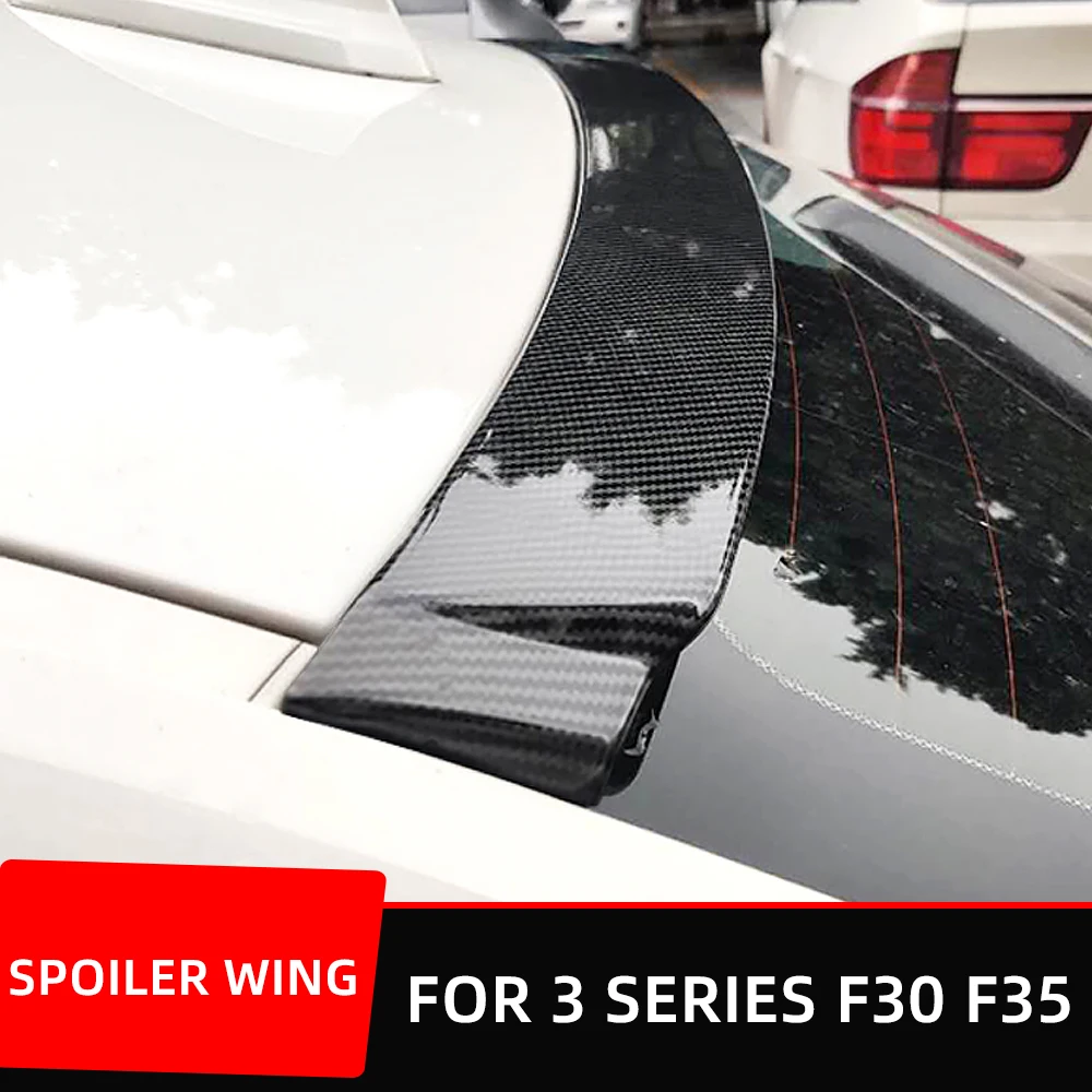 Rear Window Roof Car Spoiler Wing For BMW F30 F35 F80 320 325 330 High Quality ABS Black Carbon Tuning Accessories Styling