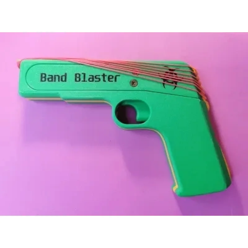 3DPrint 창의적이고 간단한 어린이7연속 화재 고무줄 총 장난감