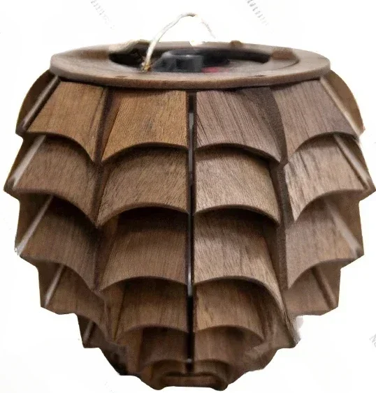 Outdoor walnut lighting goalzero lampshade camping atmosphere GZ lamp decoration accessories acrylic pine cone accessories