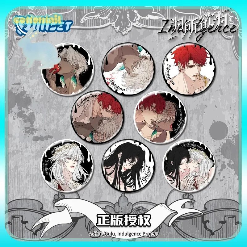

Оригинальный Nullset Indulgence манга чернила белая серия значок слепая сумка Metatron Mammon аниме периферийные устройства Acg коллекция товаров подарок