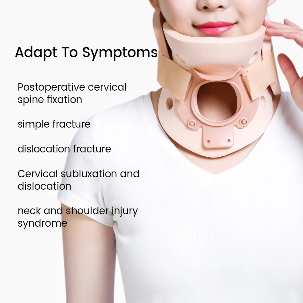 

Ergonomic Adjustable Neck Brace-Pain Relief Neck Orthosis-Cervical Traction Fixed Neck Anterior Tilt Corrector-For Women Men