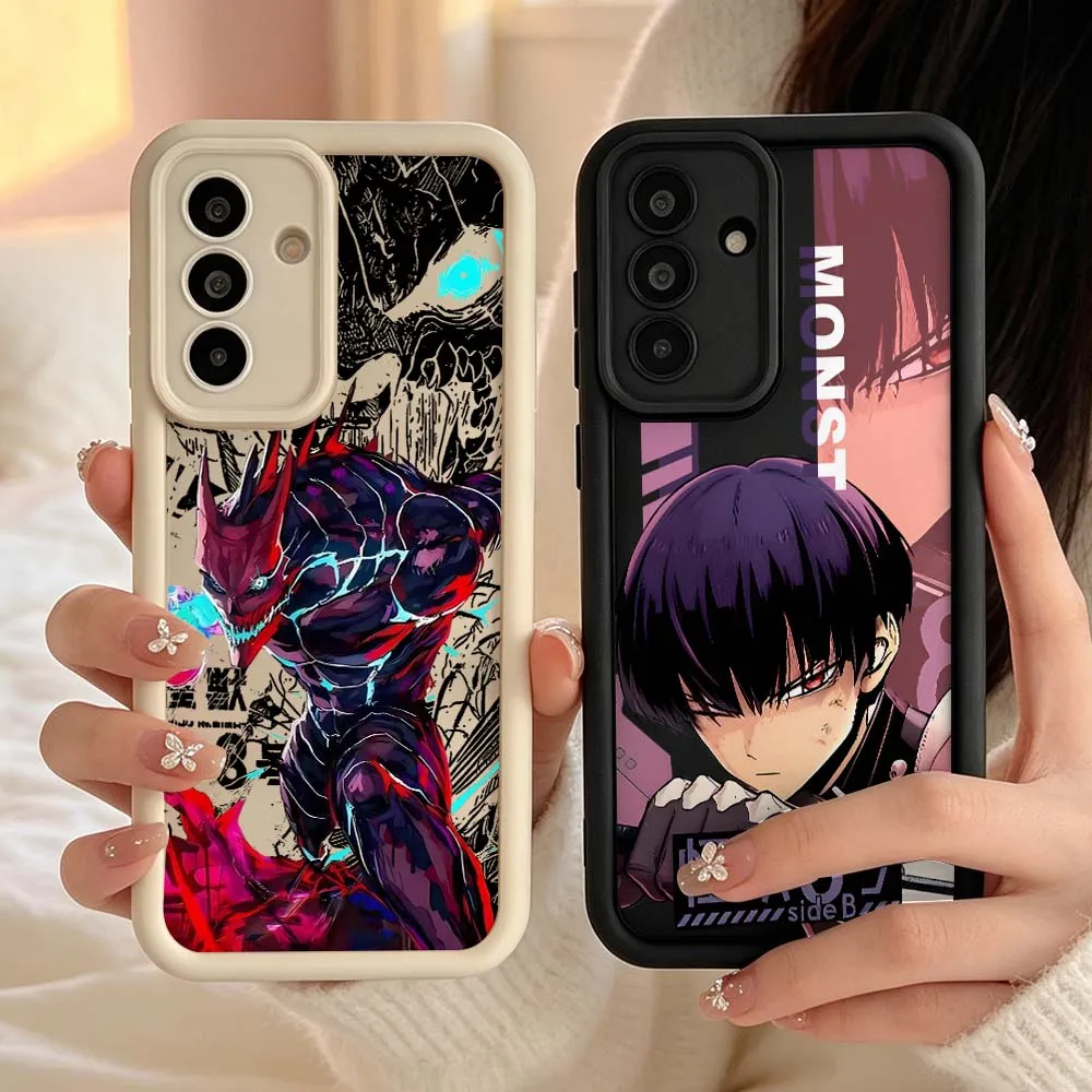 Anime Kaiju No 8 For Samsung Galaxy A06 A07 A15 A16 A17 A25 A26 A35 A36 A55 A56 A57 Eye Ladder Phone Case Cover