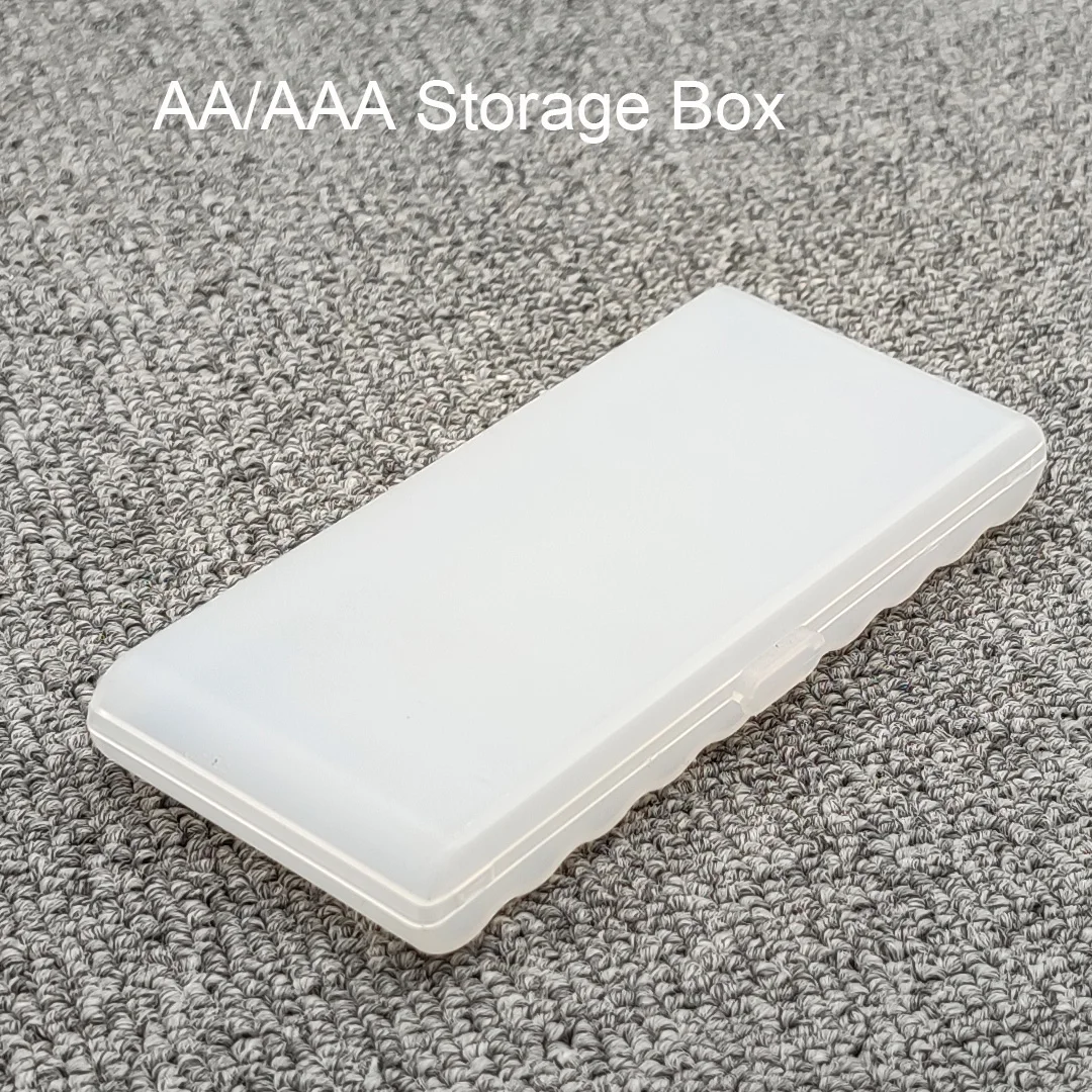 Battery Storage Box 10AA/10AAA Hard Case Holder Rechargeable Battery Power Bank Plastic Case
