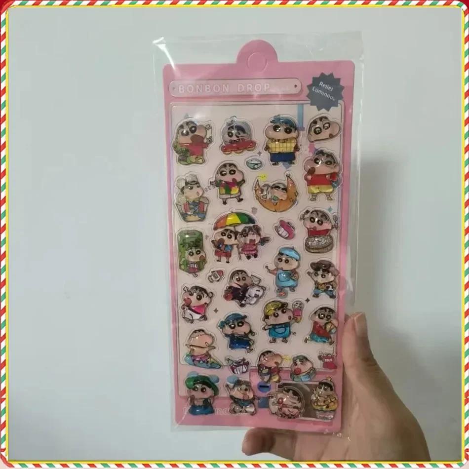 /สติกเกอร์ลายนูนลายการ์ตูนครายอน ชินจัง สติกเกอร์รางวัลสำหรับเด็ก สติกเกอร์แฟชั่น ดีไซน์สวยงาม สติกเกอร์ตกแต่งสุดเก๋！