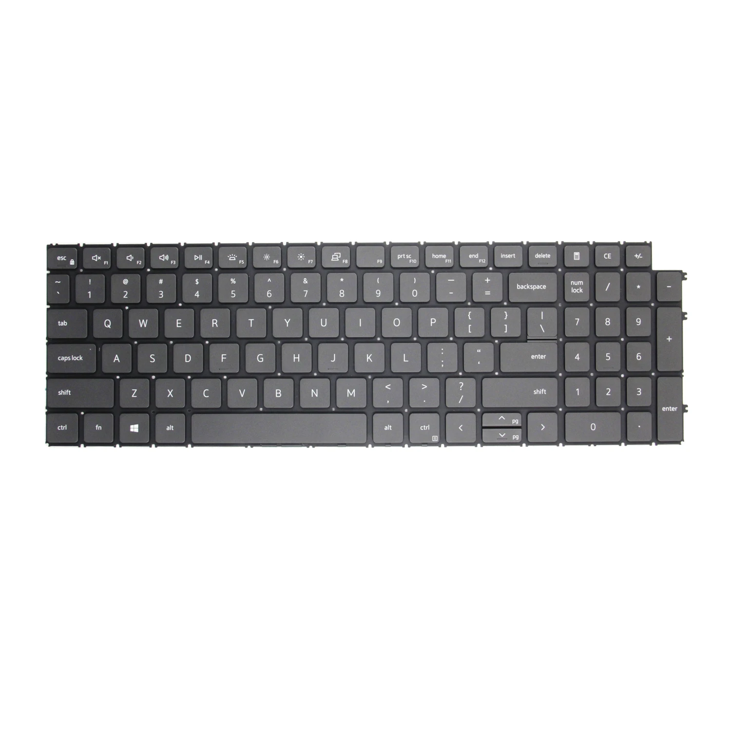 100%New Original US For Dell Inspiron 15 3511 3515 15 5510 5515 5518 7510 16Plus 7610  Latitude 3520 3525 P108F Keyboard