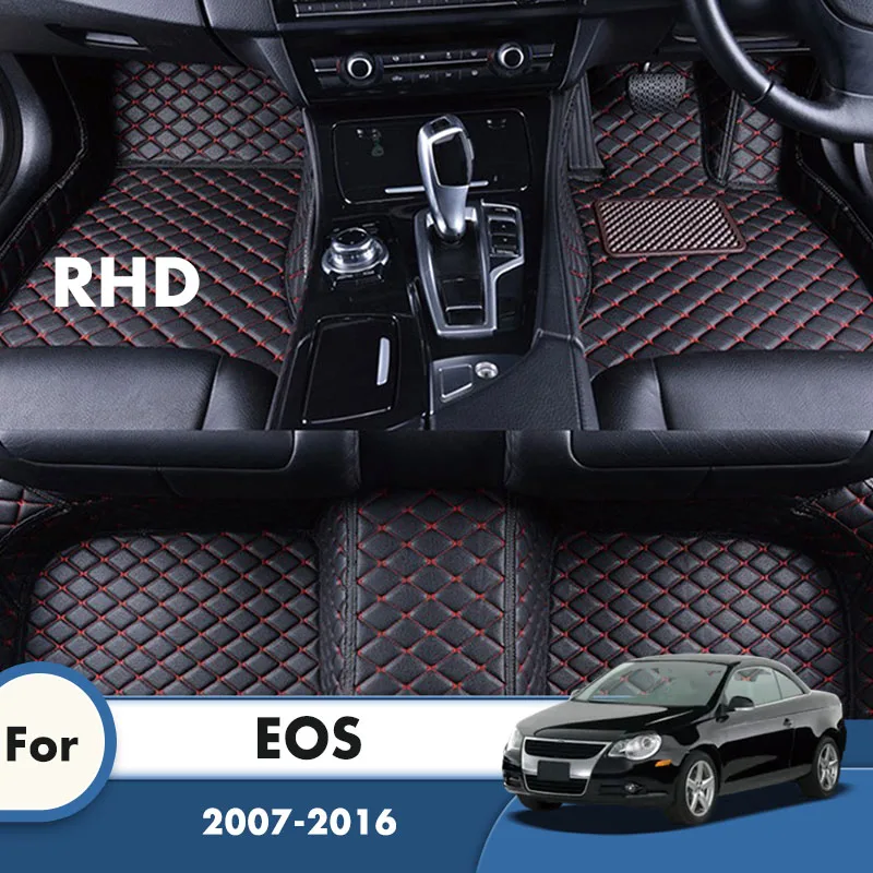 

Ковры RHD для EOS 2016 2015 2014 2013 2012 2011 2010 2009 2008 2007 Автомобильные коврики Аксессуары для салона Volkswagen VW