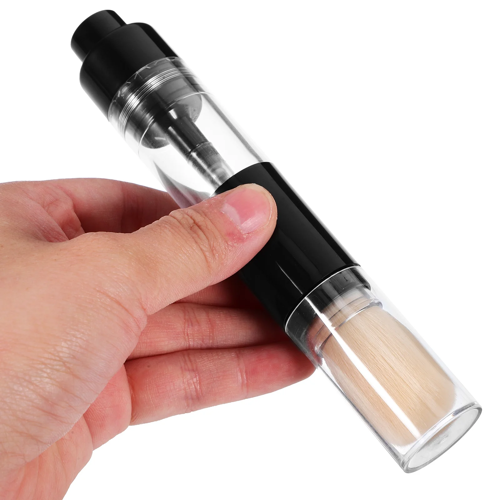 Pennello per trucco piccolo Pennello per cipria portatile leggero per fard Evidenziatore per naso Ombra Trucco viso Fard per trucco