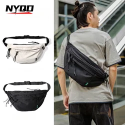 Oversized Fanny Pack Waterproof Oxford Crossbody Bag Chest Bag Cycling Large Gym Waist Belt Bag for Men Women Bolso De Mano