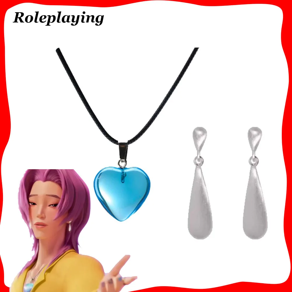 

Романтическое ожерелье для косплея, серьги из фильма Kpop, охотник на демонов, маскировочный костюм, аксессуары для взрослых, мужчин и мальчиков, Хэллоуин, карнавал