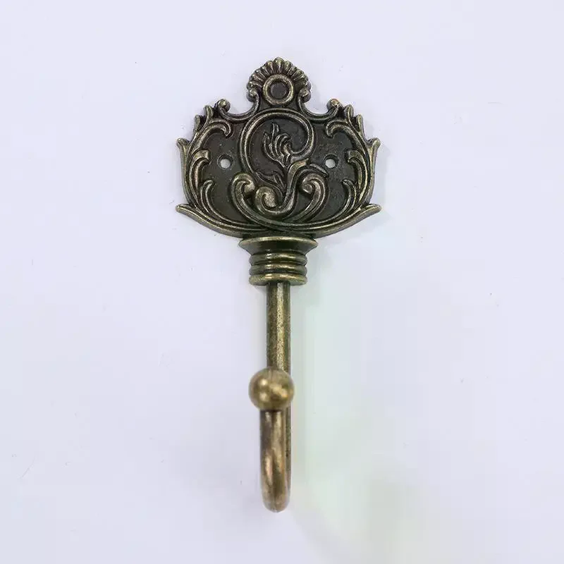 [MOA]1Pcs Wall Hook Iron Vintage European Style Metal Hook Living Room Home Decoration Creative Wall Mounted Door Storage Hook