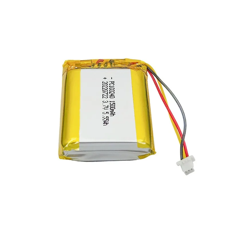 Buy More Will Cheap 3.7V 1500mAh Polymer Lithium Battery 103240 Battery Cell Manufacturer Wholesale with KC Certification