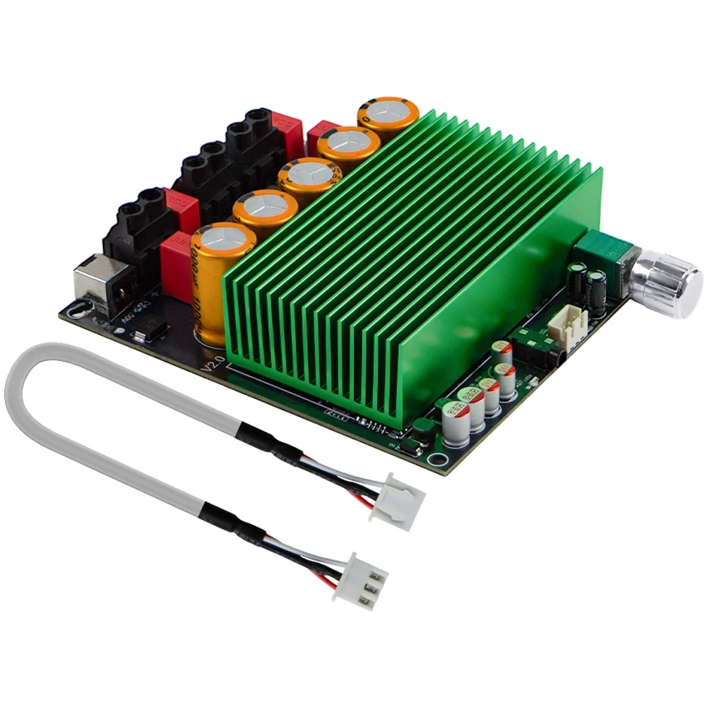 For Home Theater Build Digital Power Amp TI Digital Chip 600W Per Channel Aluminum Heat Sink Overheat Protection