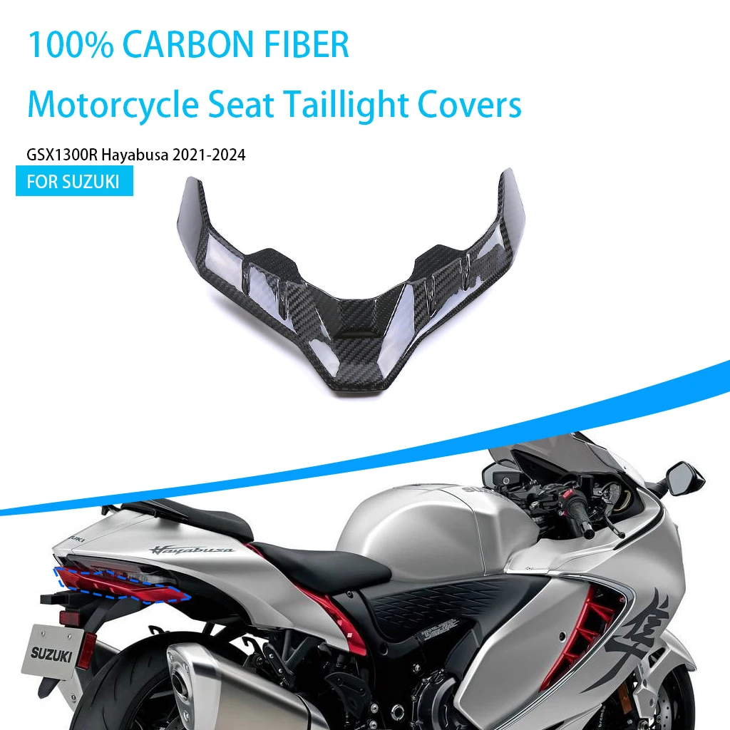 Pure 100% Carbon Fiber Tail Under Fairing For SUZUKI GSX1300R Hayabusa 2021-2024 Motorcycle Accessories Seat Taillight Covers