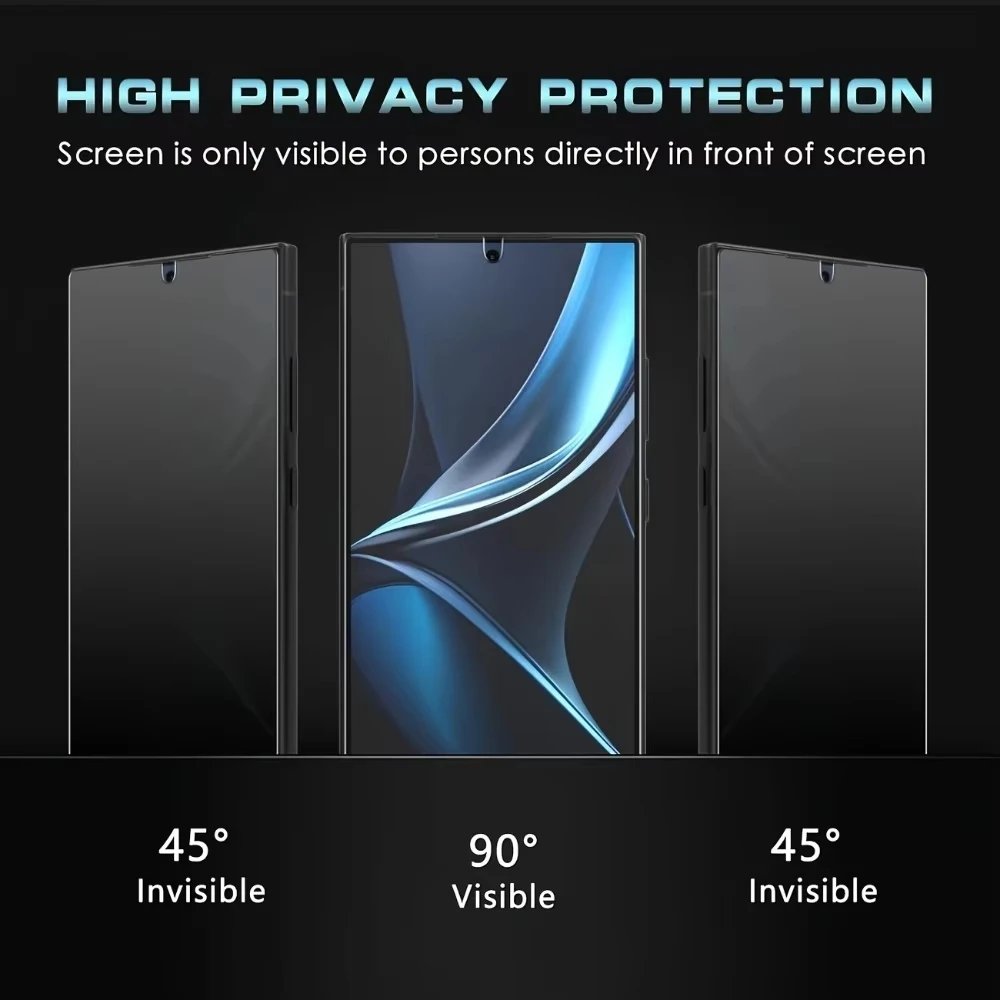 1-5PCS For iPhone 17 Pro 16 14 13 12 11 15 Pro Max Plus Air XR XS Max Privacy Hydrogel Screen Protector Film Anti-peep Anti-spy view 3