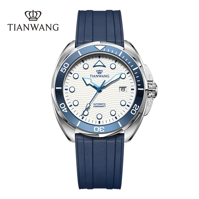 TIAN WANG Men\'s Watches Diving Watch Men Wristwatch Automatic Mechanical Dive Watches 200m Waterproof Luminous Sports Swim Clock