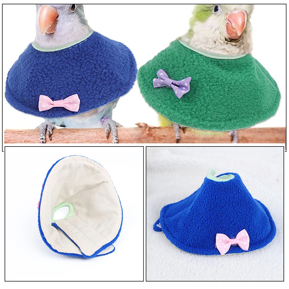 

4pcs Anti Bite Collar Parrot Bird Accessories Polar Fleece Neck B Prevent Pecking Promote Healing Comfortable