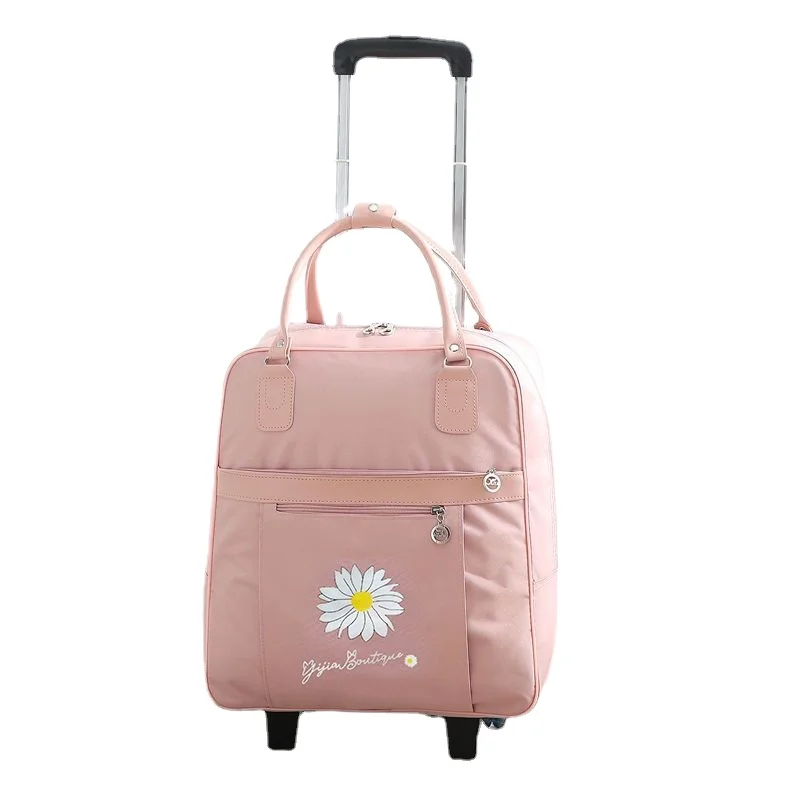 Fashion Trolley Bag Mute Universal Wheel Waterproof Oxford Cloth Can Board A Business Trip Travel Large-capacity Travel Bag