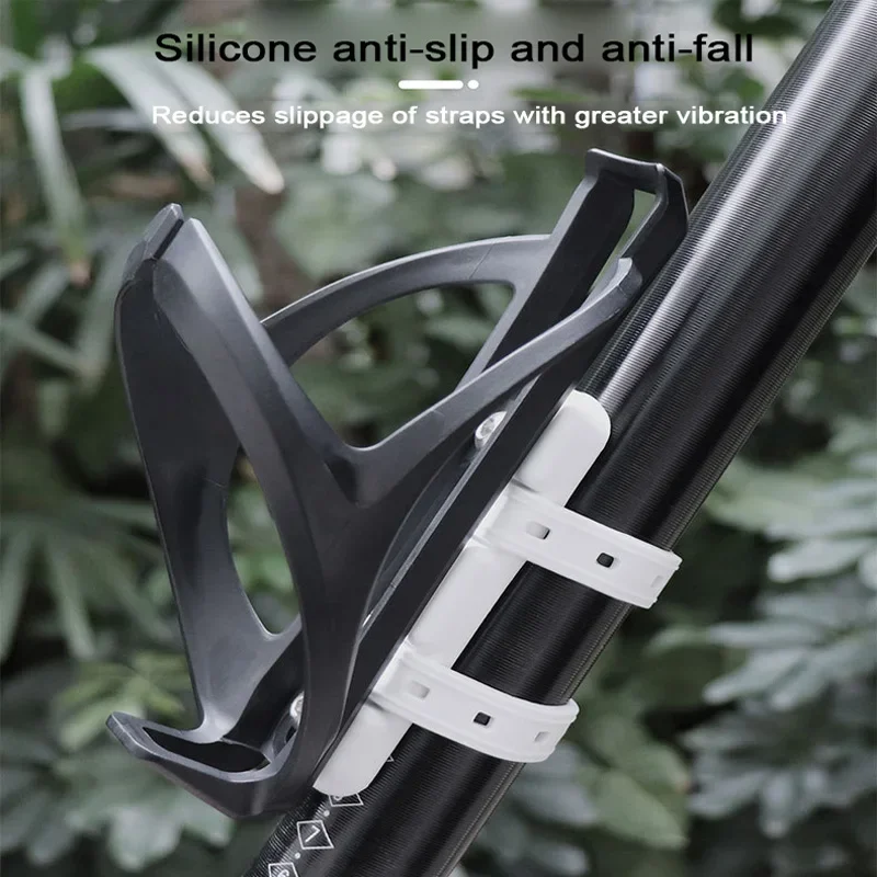 Cycling Bottle Holder Adapter Silicone Gel Road MTB Kettle Cage Conversion Base Without Hole Installation Fixing Bike Bottle