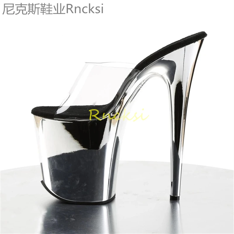 20cm Fashion high-heeled shoes breathable sandals, women\'s leaky toe, shallow water platform, super high-heeled ladies sandals