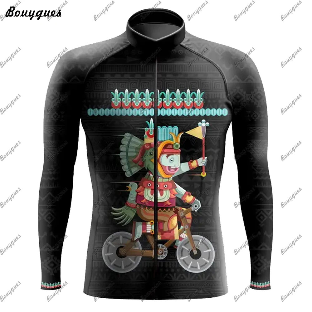 2023 New Team Cycling Jersey Set Long Sleeve Mountain Bike Cycling Clothing Breathable MTB Bicycle Clothes Wear for Mans