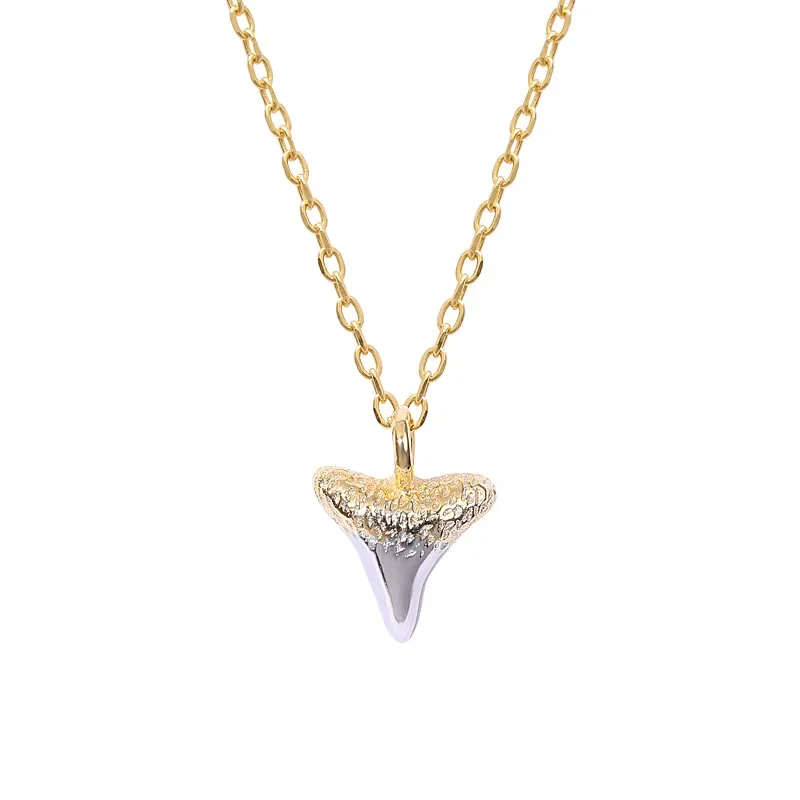 

2020 Newest Fashion Sterling Silver Necklace Shark Tooth Necklace