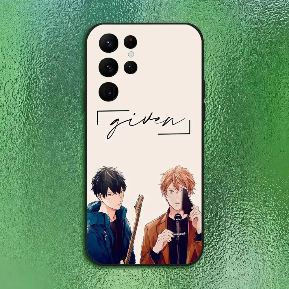 G-GIVEN أنيمي الحب قضية الهاتف لسامسونج S سلسلة s21 s22 s23 s24 s25 FE زائد الكلاسيكية تنوعا الأسود لينة قذيفة