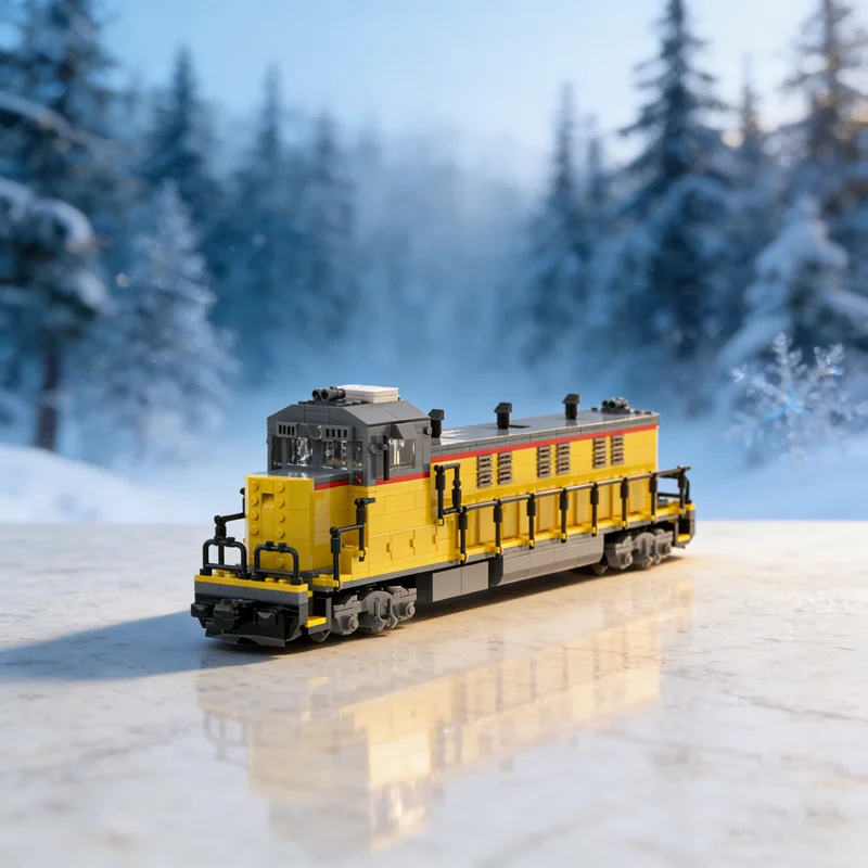 1002pcs MOC Union Pacific Genset Train Model Building Blocks Architecture DIY Creative Christmas Gifts Idea Toy Education