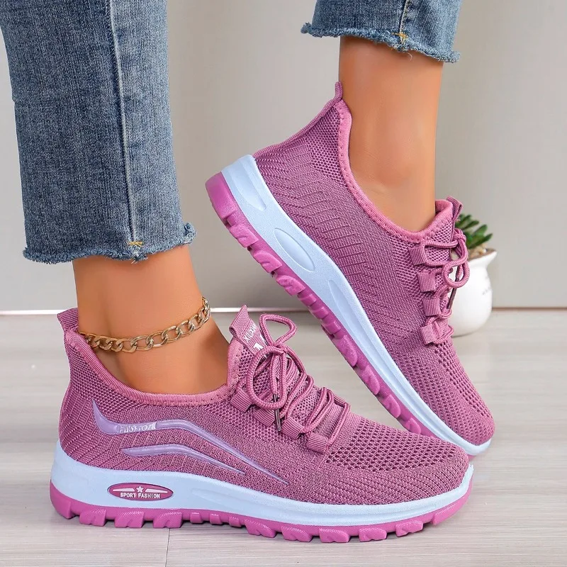 New women's casual vulcanized shoes, sports shoes, fashionable outdoor spring and autumn running shoes for women