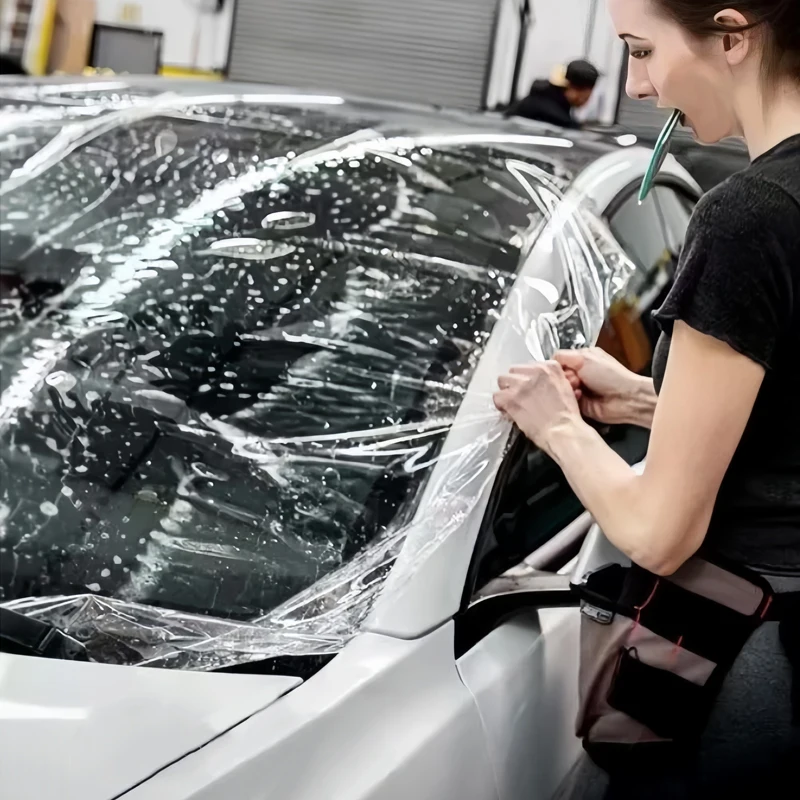 

Custom 7.5 Mil High Hydrophobic Sand Proof TPU Windshield Film Car Front Glass Window Safety Film PPF Protection Film Roll