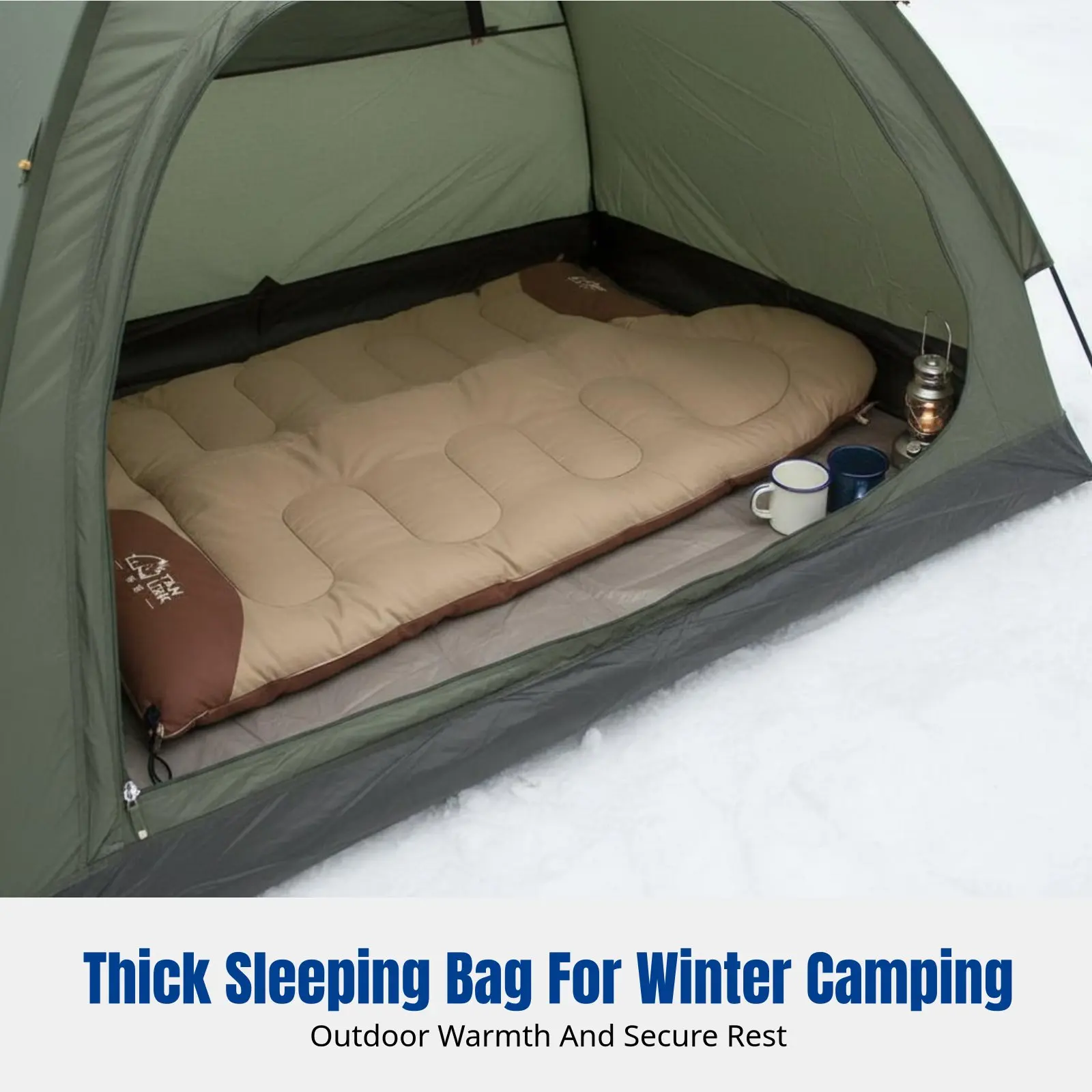 

Спальный мешок для взрослых, для зимнего кемпинга, утолщенный, морозостойкий, двойного назначения, с подкладкой-одеялом, дизайн типа конверта