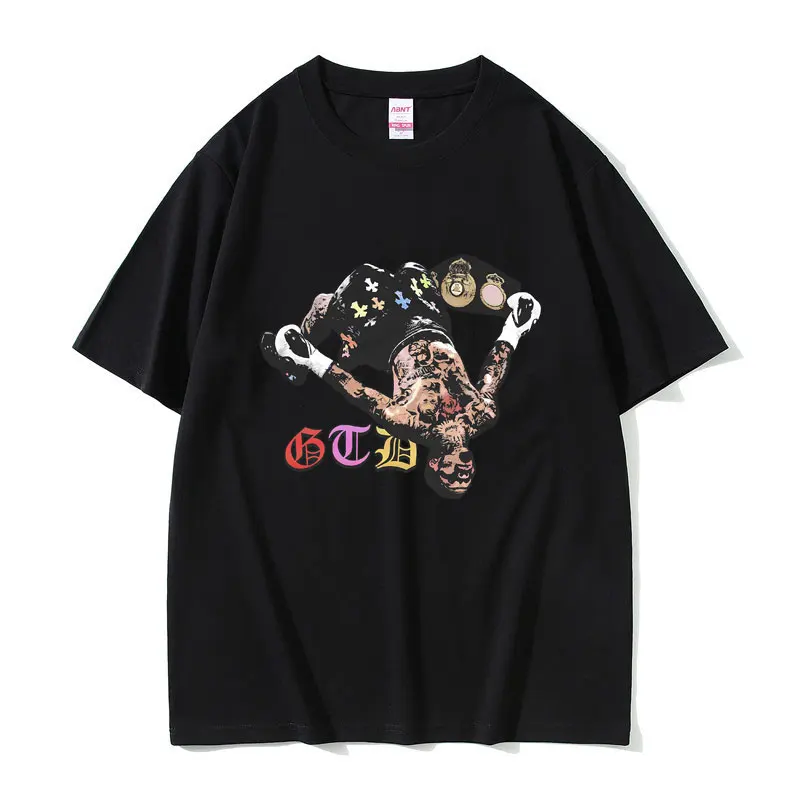 

Boxing Cervonta Davis Frank Martin Tshirt Men's Casual Oversized T-shirt Male Hip Hop Vintage T Shirts Gothic Rock Streetwear