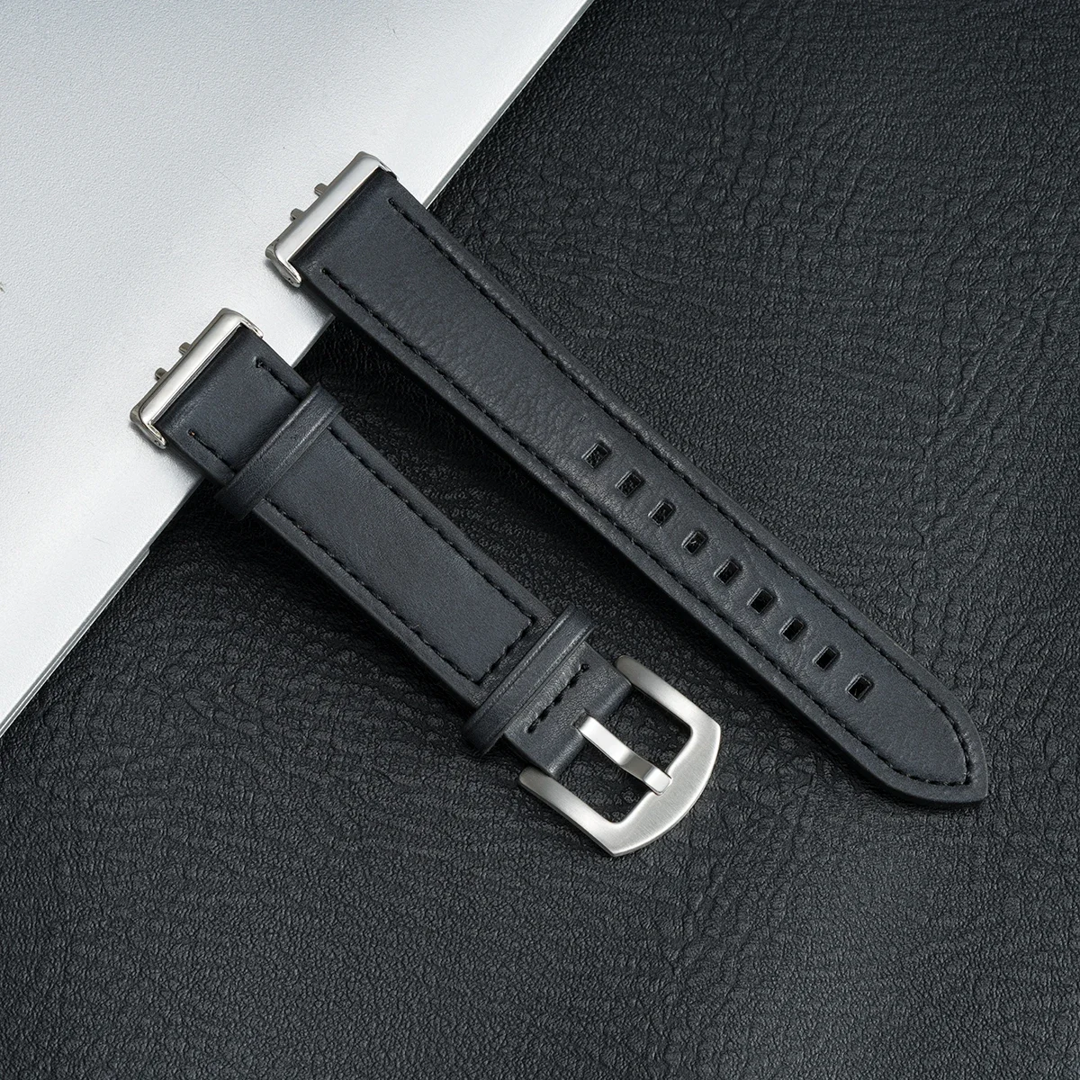 Lederarmband für Samsung Galaxy Fit 3 Sportuhr, Zubehör, Ersatzgurt, Armband für Galaxy Fit 3, Correa – Detail 15