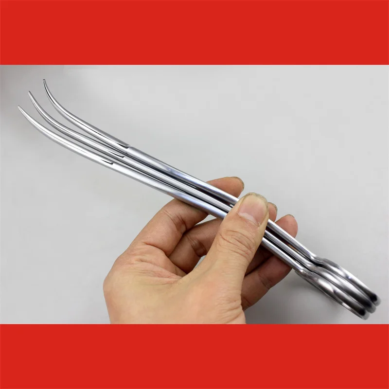 

Admiral Clock Medical Prostate Scissors 22cm Double Bend Narrow Head Comprehensive Tissors Men's Urology Surgery Instrument