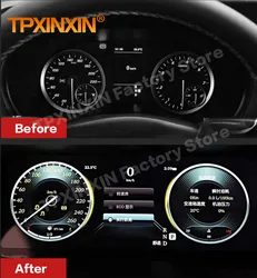 디지털 LCD 가상 클러스터 조종석, 안드로이드, 메르세데스 벤츠 비토 W447 2014 2015 2016 2017-2021 대시보드 패널 속도계